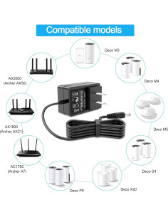 Adaptador de corriente 12V 2A TP-Link Deco S4 M3 M4 M5 P9 2