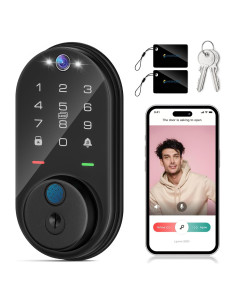 Cerradura Inteligente Biométrica Jacchozhi D100 con Timbre y WiFi