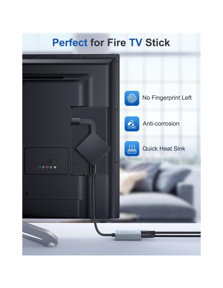 Adaptador Ethernet ZEXMTE 1000 Mbps Micro USB para Fire TV Stick