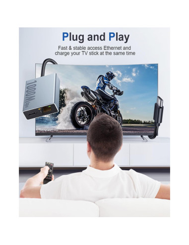 Adaptador Ethernet ZEXMTE 1000 Mbps Micro USB para Fire TV Stick