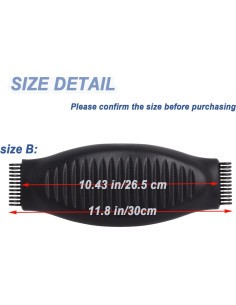 Almohadilla de Soporte Lumbar Ketofa para Silla Herman Miller B Negra 2