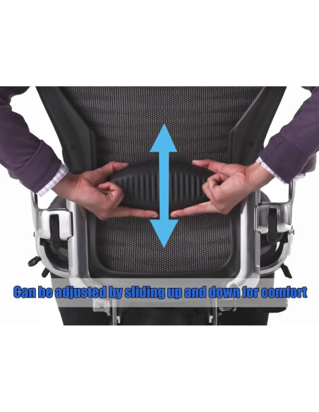 Almohadilla de Soporte Lumbar Ketofa para Silla Herman Miller B Negra