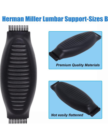 Almohadilla de Soporte Lumbar Ketofa para Silla Herman Miller B Negra