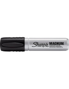 Marcadores Permanentes Sharpie Magnum, Punta Cincel, Negro, 12 Unidades 2