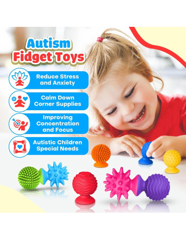 Juguetes Sensoriales Antiestrés 8PCS para Niños y Adultos