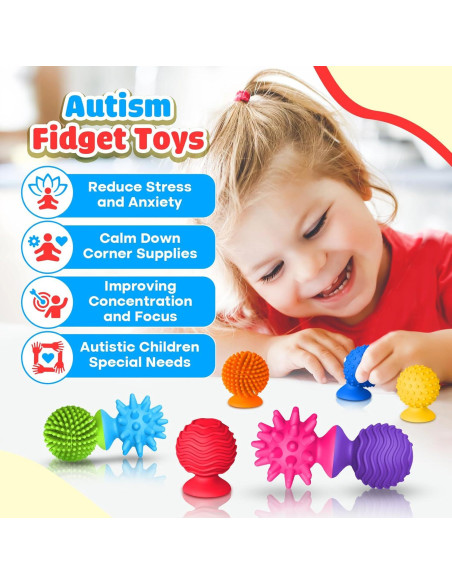 Juguetes Sensoriales Antiestrés 8PCS para Niños y Adultos Juguetes Sensoriales Antiestrés 8PCS para Niños y Adultos