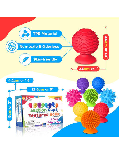 Juguetes Sensoriales Antiestrés 8PCS para Niños y Adultos Juguetes Sensoriales Antiestrés 8PCS para Niños y Adultos