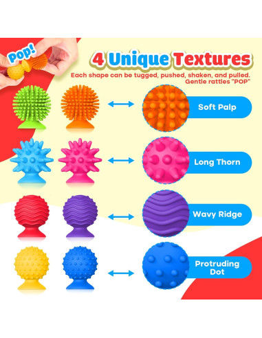 Juguetes Sensoriales Antiestrés 8PCS para Niños y Adultos