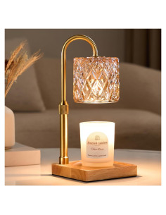 Lámpara Calentadora de Velas Hong-in Ámbar Regulable con Temporizador