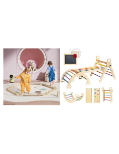 Conjunto Triángulo Pikler y Viga de Equilibrio BlueWood