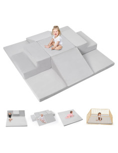 Conjunto de Bloques de Espuma Rinnebbit 6 Piezas con Alfombra 119.4cm