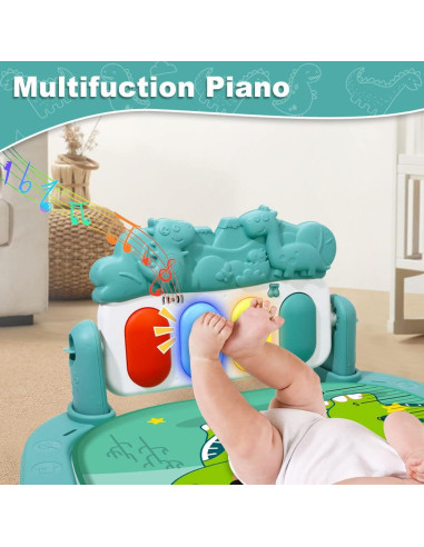 Alfombra de Juego para Bebés BOMPOW con Piano y Luces