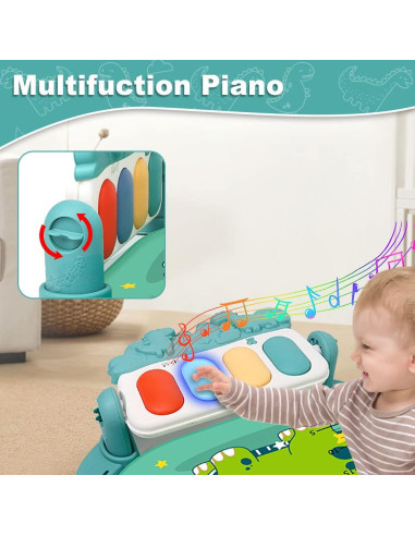 Alfombra de Juego para Bebés BOMPOW con Piano y Luces