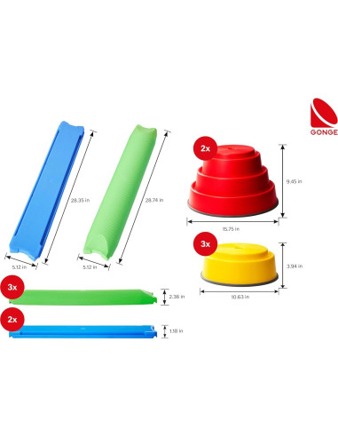 Set de 10 Piezas GONGE Construye N' Equilibrio para Principiantes