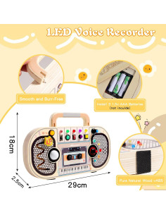 Tablero Ocupado Montessori NEWGDN 11 en 1 con Luz y Música 2