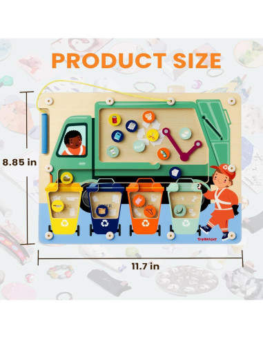 Juego de Clasificación Magnético de Madera TOP BRIGHT 3-5 Años