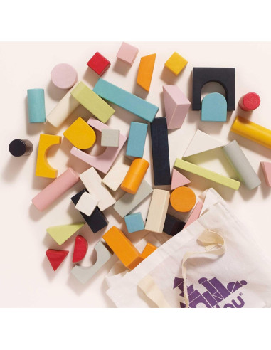 Juego de bloques de construcción de madera Le Toy Van 60 piezas