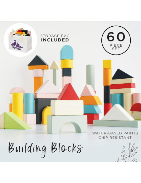 Juego de bloques de construcción de madera Le Toy Van 60 piezas