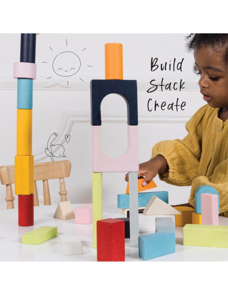 Juego de bloques de construcción de madera Le Toy Van 60 piezas