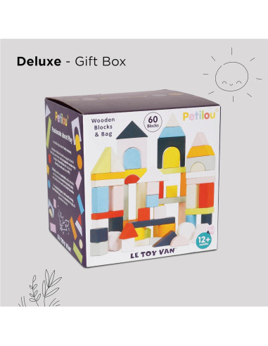 Juego de bloques de construcción de madera Le Toy Van 60 piezas