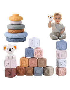 Bloques de Construcción Suaves TMYIDO 12 Piezas 6-18 Meses