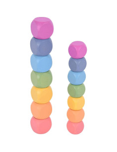 Cubos de Madera TickiT - Set de 14 Bloques Multicolor 10m+ 2