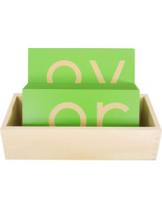 Caja de Almacenamiento para Letras de Lija Minúsculas MONTESSORI OUTLET 2