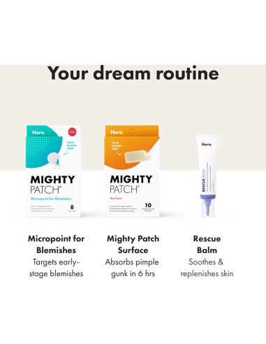 Mighty Patch Surface Hero Cosmetics - Parche acné XL 10 unidades