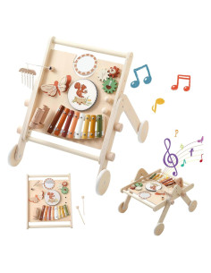 Andador Musical de Madera Promise Babe con Instrumentos 1-3 Años