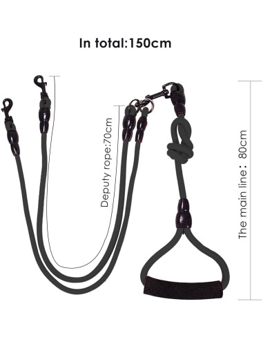 Acoplador para Paseo Petyoung 4 Vías Cuerda Nylon Resistente
