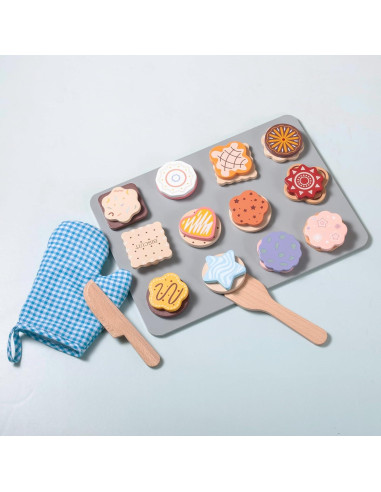 Juego de Cocina de Galletas de Madera MONT PLEASANT 28 Piezas