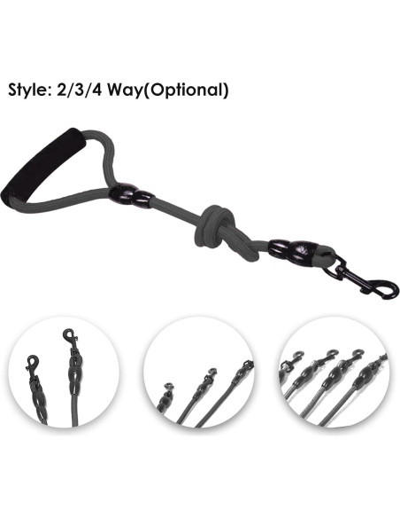 Acoplador para Paseo Petyoung 4 Vías Cuerda Nylon Resistente