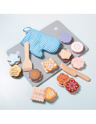 Juego de Cocina de Galletas de Madera MONT PLEASANT 28 Piezas