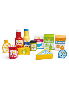 Conjunto de Comida de Madera Bigjigs Toys para Refrigerador