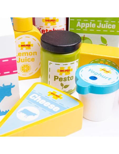 Conjunto de Comida de Madera Bigjigs Toys para Refrigerador