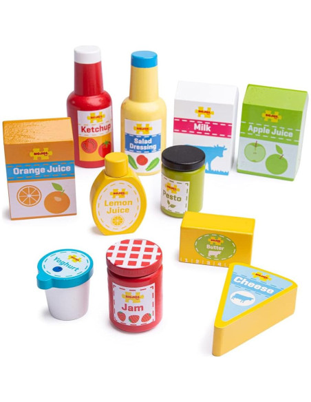 Conjunto de Comida de Madera Bigjigs Toys para Refrigerador