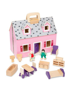 Casa de Muñecas Plegable Melissa & Doug con Muebles 34cm