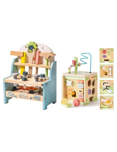 Set de Herramientas Montessori Robud para Niños + Cubo de Actividades