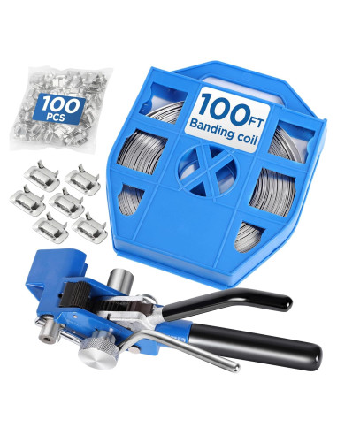 Kit de Herramientas de Estribado Toqraft 100FT Acero Inoxidable