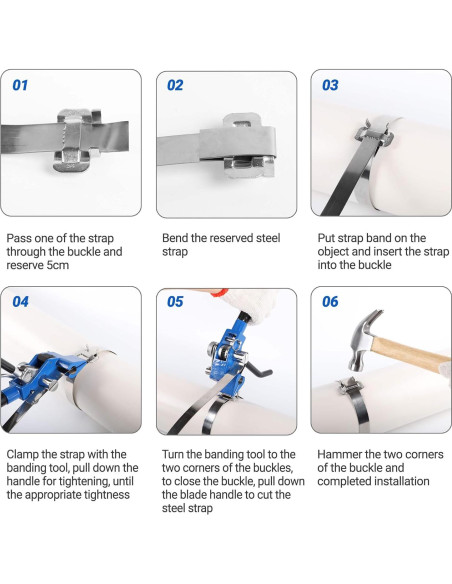 Kit de Herramientas de Estribado Toqraft 100FT Acero Inoxidable