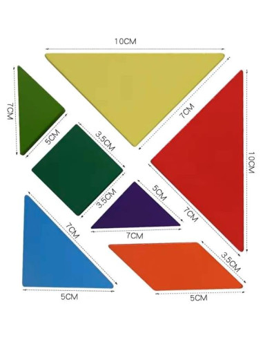 Rompecabezas Tangram Magnético Montessori Dinosaurios - Juguete Educativo 3 a 8 años