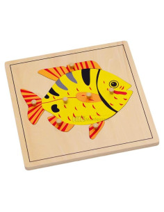 Rompecabezas de Pescado Montessori Elite 24x24 cm para Niños