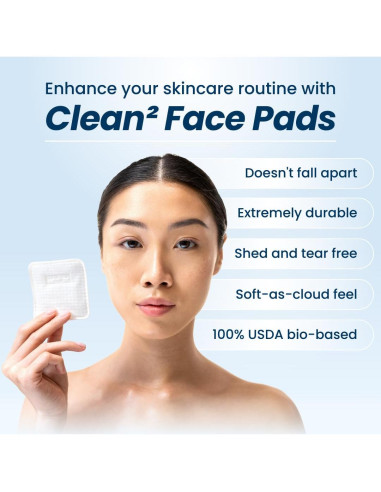 Almohadillas Faciales Clean Skin Club 60 Piezas Orgánicas
