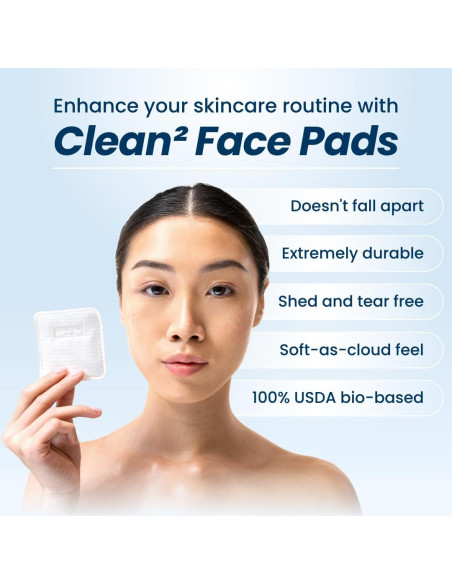 Almohadillas Faciales Clean Skin Club 60 Piezas Orgánicas