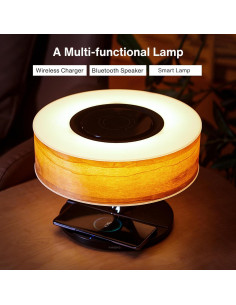 Lámpara de Mesa Ampulla Árbol de Aura con Altavoz y Carga Inalámbrica 2
