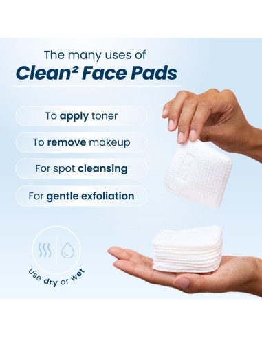 Almohadillas Faciales Clean Skin Club 60 Piezas Orgánicas