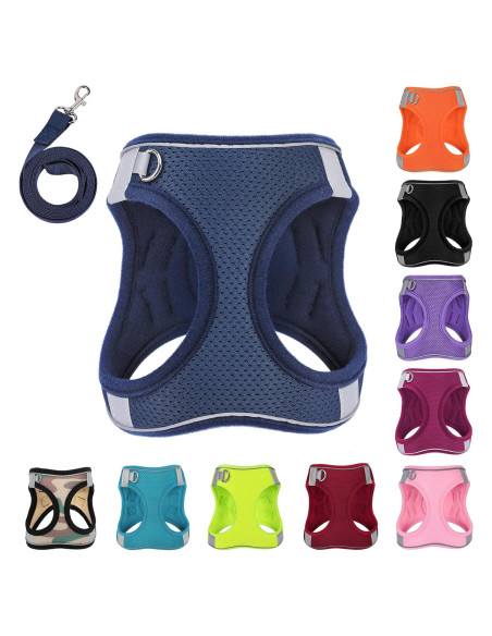 Arnés para Perro PWOD XL Azul Oscuro Acolchado y Reflectante