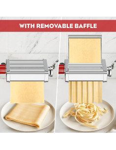 Accesorio para hacer pasta KitchenAid 3 en 1 Cofun - Acero Inoxidable 2