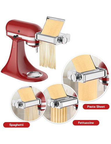 Accesorio para hacer pasta KitchenAid 3 en 1 Cofun - Acero Inoxidable