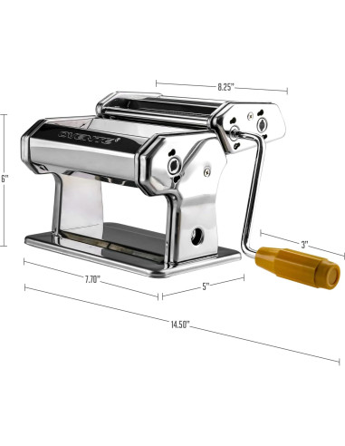 Máquina para hacer pasta OVENTE PA515S manual 150 mm